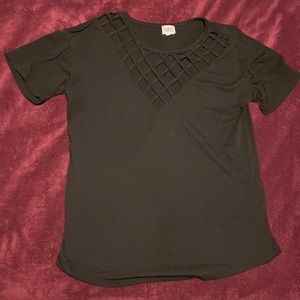 BKE Crosshatched Top